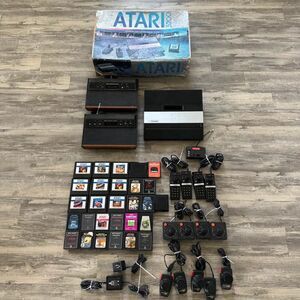 Atari 2600 + 5200 Gaming Bundle Lot Consoles Controllers With Box